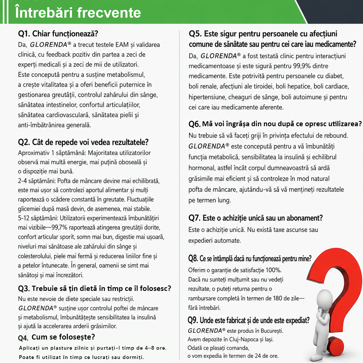 【Plasture PLUS complet nou】 ☘️☘️ GLORENDA® Moringa X Berberină 10-în-1 – plasture avansat cu microace nano (O dată pe zi, schimbări vizibile în 7 zile) Obezitate, diabet, apnee în somn și probleme articulare