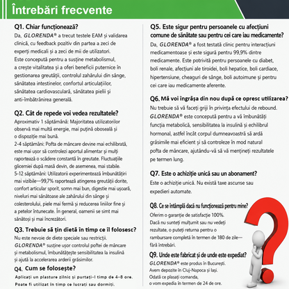 【Plasture PLUS complet nou】 ☘️☘️ GLORENDA® Moringa X Berberină 10-în-1 – plasture avansat cu microace nano (O dată pe zi, schimbări vizibile în 7 zile) Obezitate, diabet, apnee în somn și probleme articulare